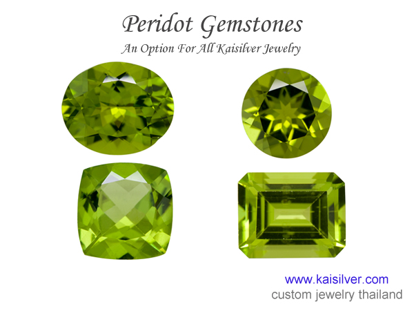 kaisilver peridot gemstones
