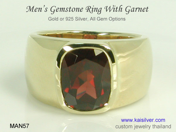 birthstone wedding ring for men gem