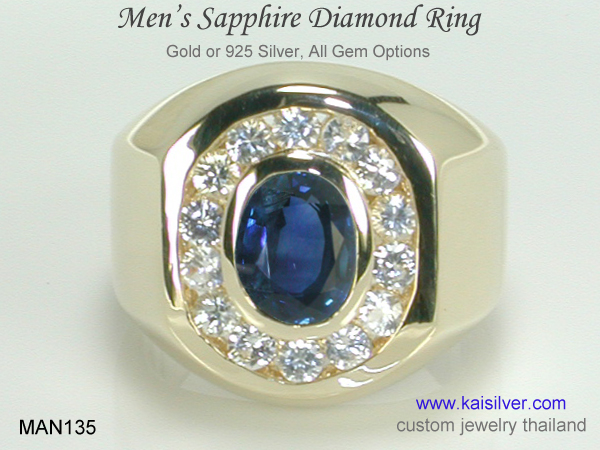sapphire wedding ring for men